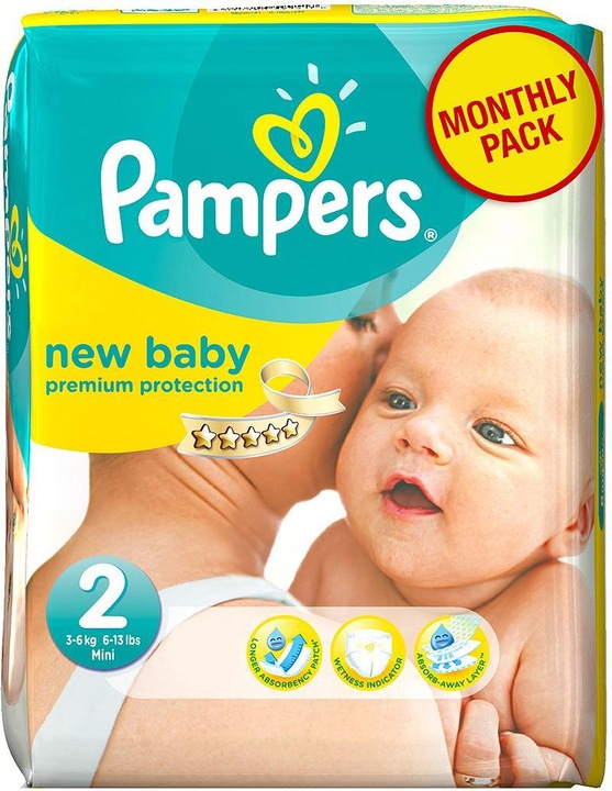 Produktbild Pampers Premium Protection (Gr. 2, Monatsbox, 240 Stück)