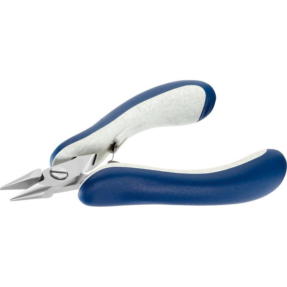 Wetec Silber Zange, Spitzzange, Greifflächen Glatt (133 Mm)