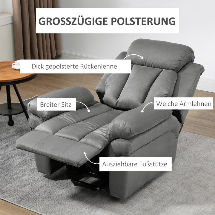 Image du produit Swisshandel24 Fauteuil releveur, Fauteuil relax électrique, avec télécommande, Fauteuil TV, en simili cuir