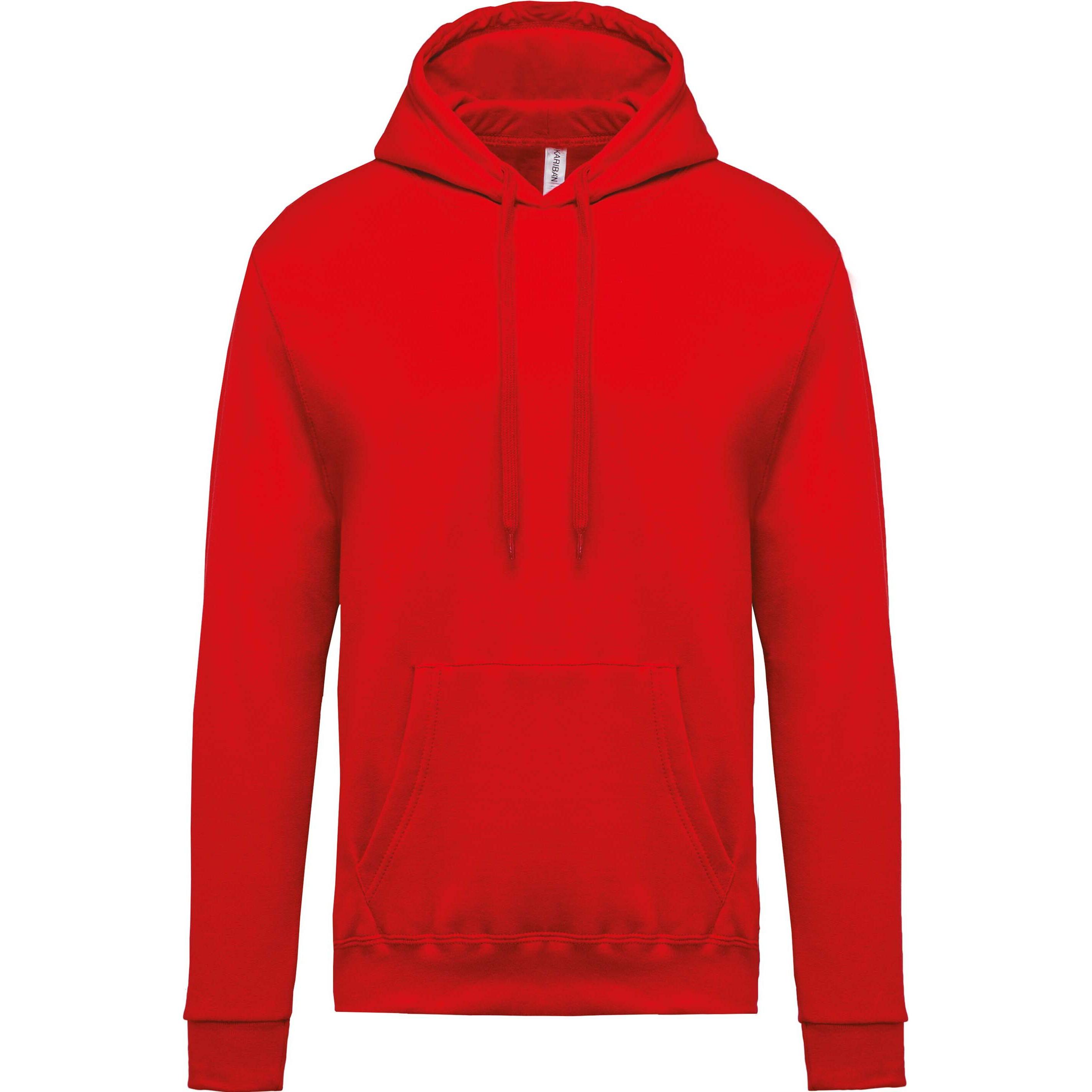 Kariban, Herren, Pullover, Hoodie, Rot, (3XL)