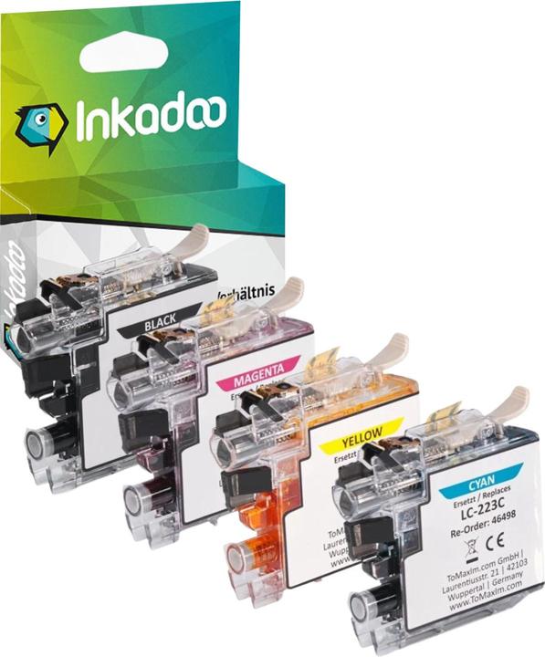 Actual product image Inkadoo Druckerpatronen kompatibel mit Brother LC-223 VAL XXL