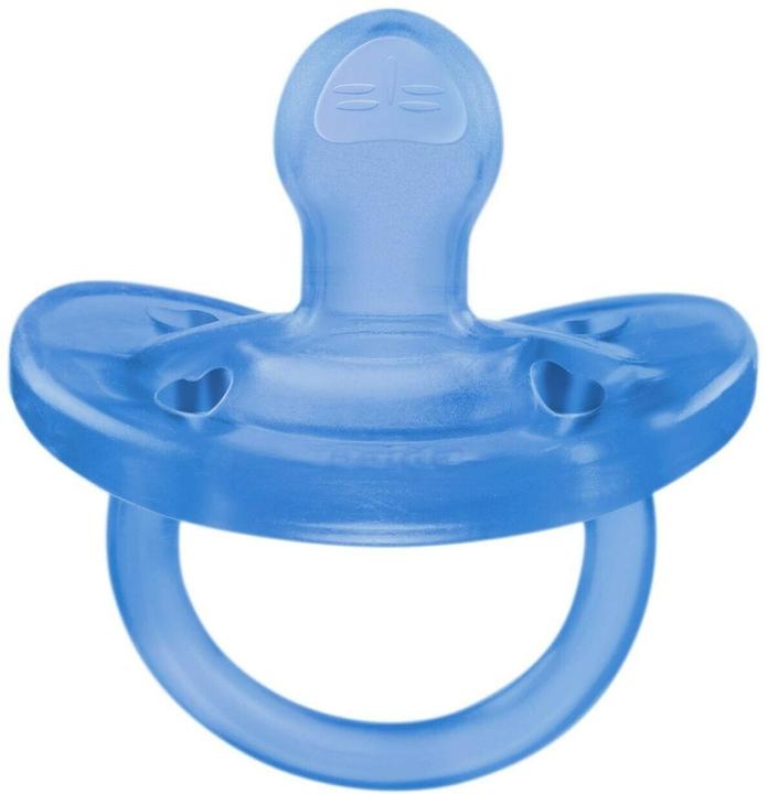 Actual product image Chicco Physiological soother PHYSIOFORMA SOFT, BLUE, silicone, 1 piece - 6-16m (1 x, from 6 m.)