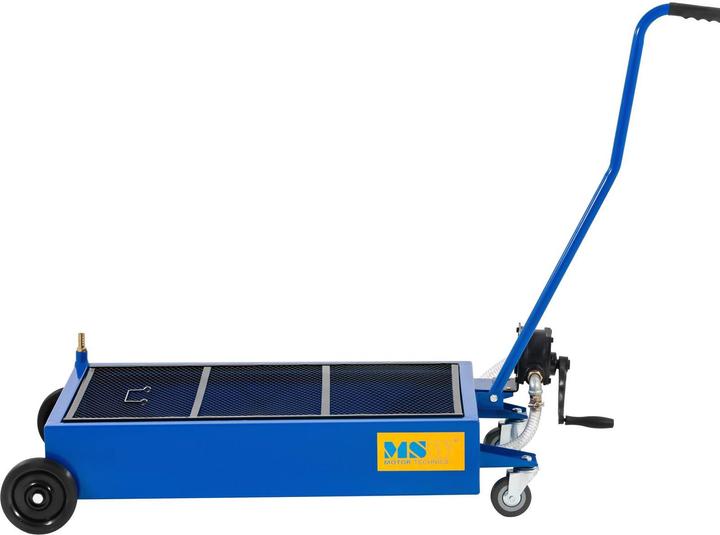 Image du produit MSW Ölwanne Ölauffangbehälter Ölauffangwanne Werkstatt aus Stahl 65 L Handpumpe
