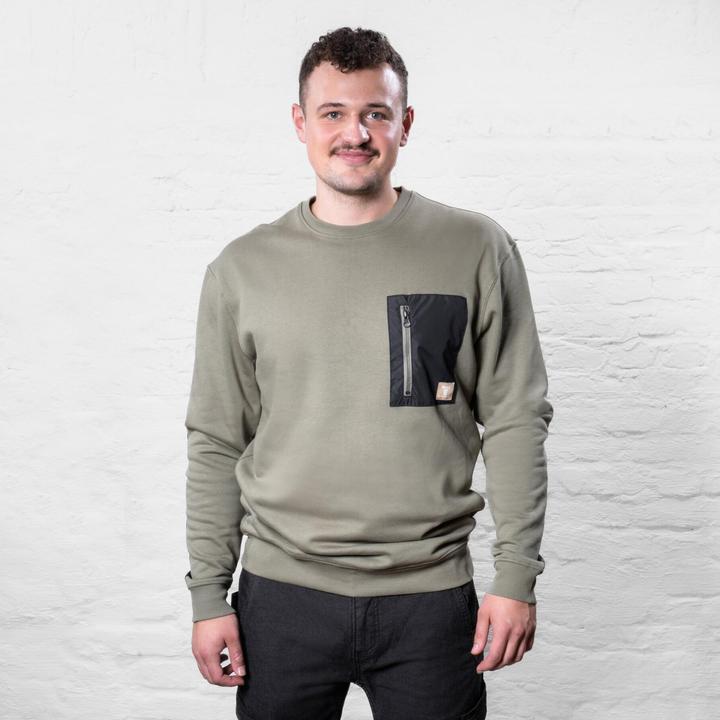 Produktbild Stier Heavy Crew Sweater duty organic cotton XL olive (XL)