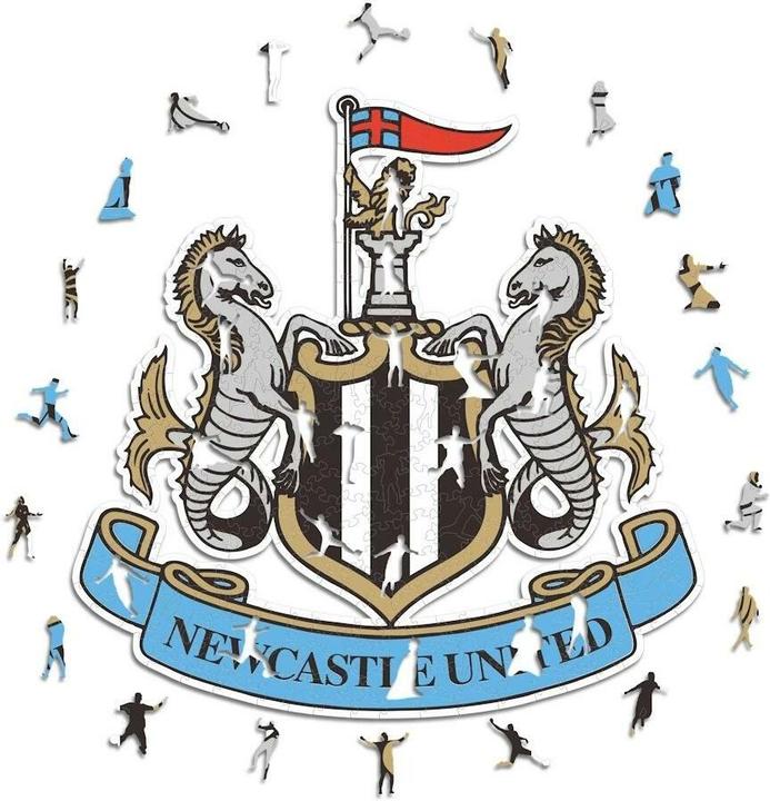 Iconic Newcastle United FC - Logo - Holz Puzzle Grösse M (270 Teile) (270 Teile)