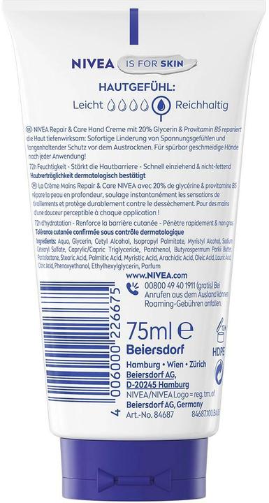 Produktbild NIVEA Repair & Care Hand Creme (75 ml)