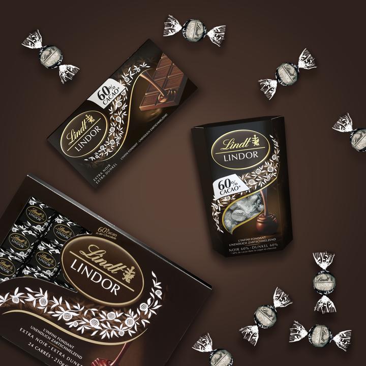 Actual product image Lindt Lindor dark 60% cocoa (200 g)