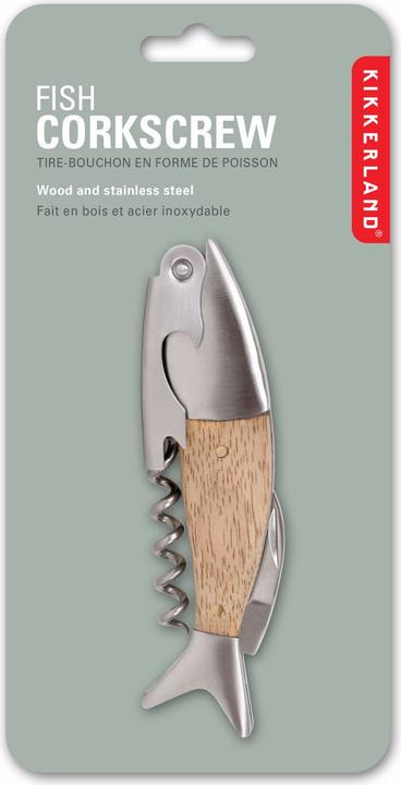 Actual product image Kikkerland Fish Corkscrew (Sommelier knife)
