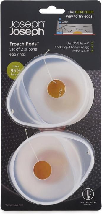Produktbild Joseph Joseph Froach Pods Eierringset 2-tlg, weiss, Silikon, 4.4x10x11.8cm