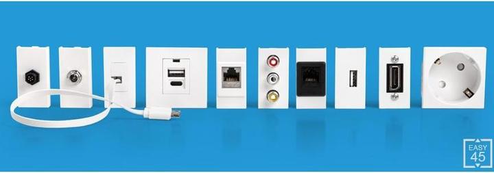 Image du produit Delock Adaptateur Easy45 4K60Hz HDMI-A - HDMI-A/prise d'alimentation (0.23 m)