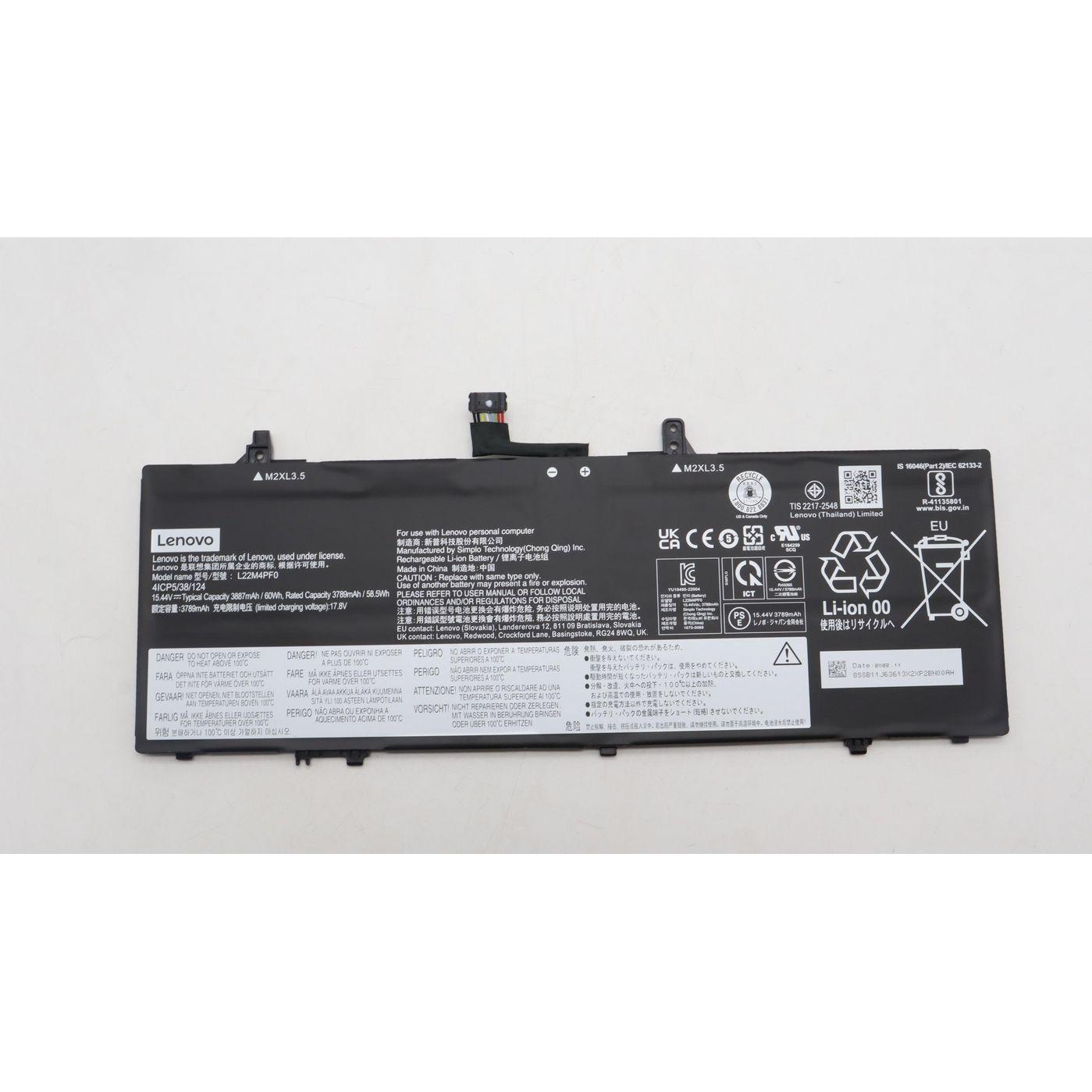 Lenovo 60Wh 4-cell laptop battery (4 Zellen), Notebook Akku
