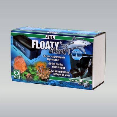Actual product image JBL Aquaristik und Terraristik Floaty Shark, 17.5 x 7.5 x 10.5 cm, gris, épaisseur verre 20-30 mm (Aquarium cleaning, Magnetic cleaner)