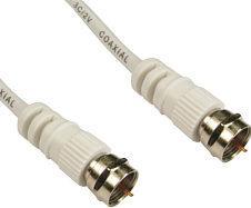 Produktbild Cables Direct CDL 1m F Connector M-M - White (1 m)