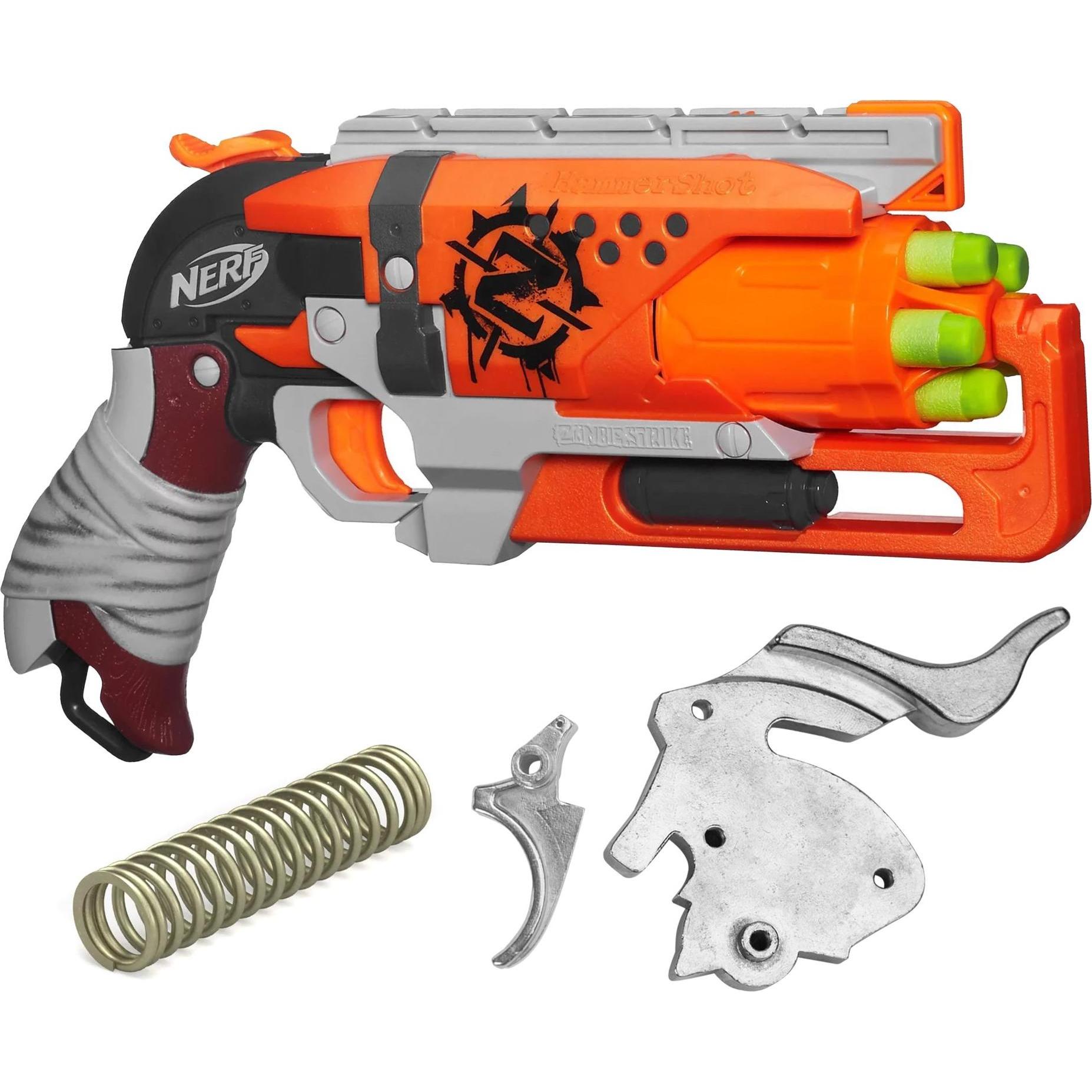 Nerf - Zombie Strike Hammershot inkl. Blasterparts - Tuning-Full-Metal-Set