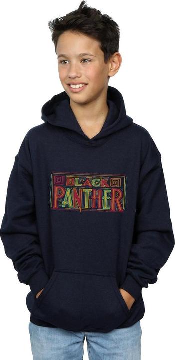 Produktbild Black Panther Tribal Logo Kapuzenpullover Jungen (140, 146)