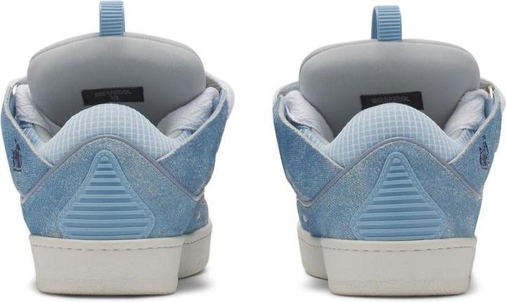 Produktbild Lanvin curb sneakers in leather and mesh color denim blue (37)