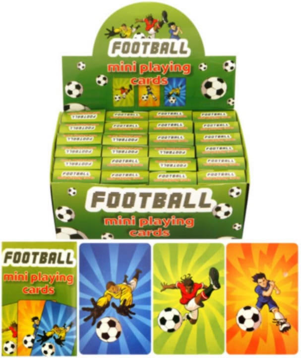 Immagine prodotto Henbrandt Mini carte da gioco con disegno del calcio in confezione da 24 pezzi (Tedesco)