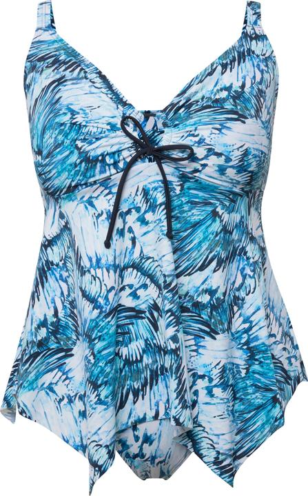 Immagine prodotto Ulla Popken Tankini con ali, apertura, coppe morbide, orlo a punte e materiale riciclato (42 A)
