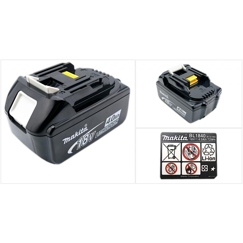 Thumbnail - Makita, Werkzeugakku + Ladegerät, BL 1840 B (18 V)