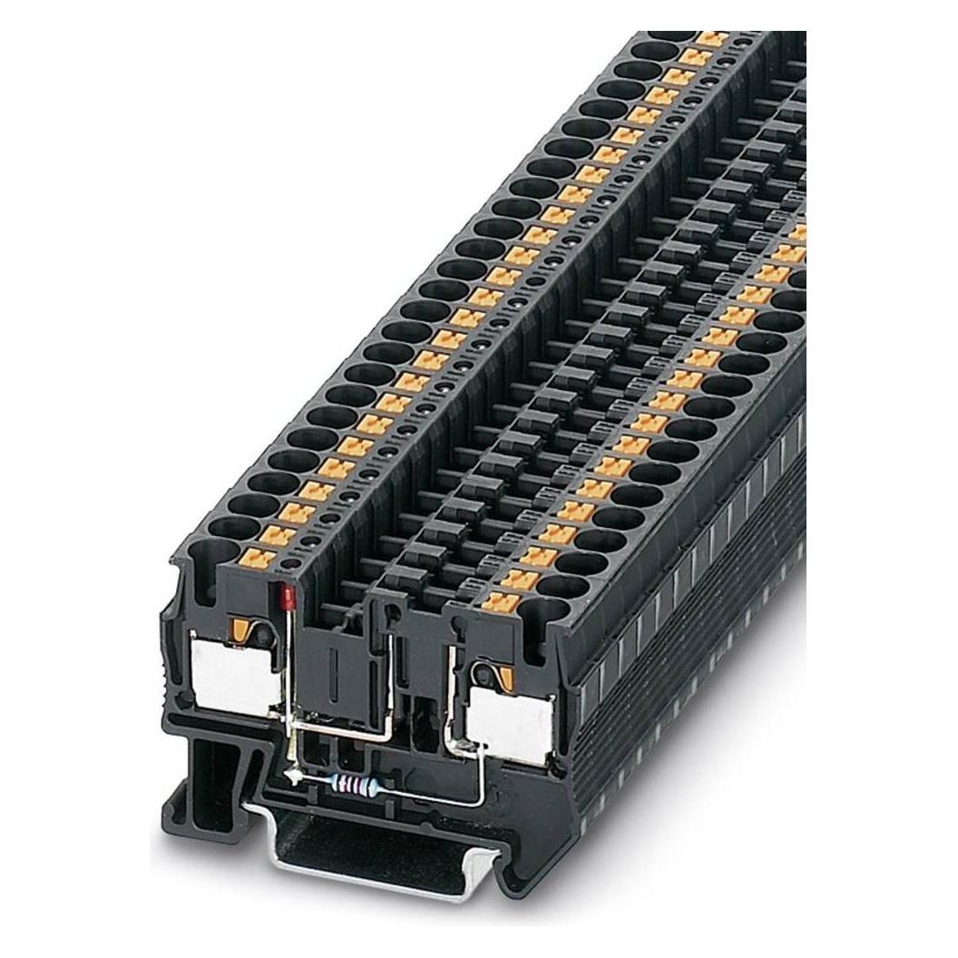 Phoenix Contact Zekeringhouder LED 4mm, Kabels + Stekkers, Zwart