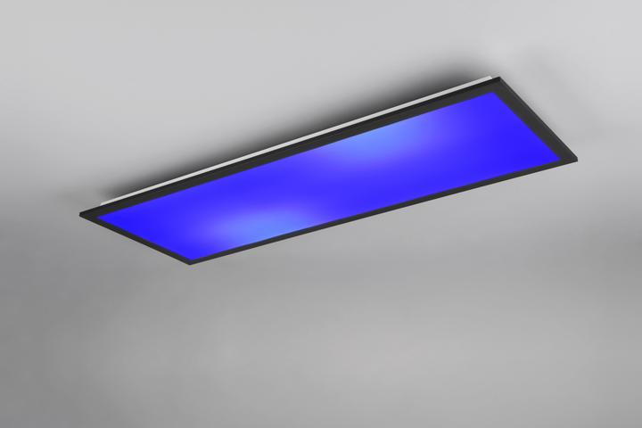 Actual product image Reality Beta LED ceiling light 31W dimmable black matt CCT adjustable light colour night light 80cm (3550 lm)