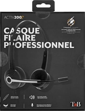 Produktbild T'nB TNB Activ 200S Professional Headset (Kabelgebunden, USB-A)