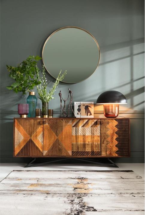 Produktbild Kare Design Spiegel Curve Round Brass Ø100cm (100 cm)