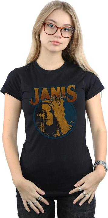 Immagine prodotto Janis Joplin Distressed Circle Maglietta Donna (S)