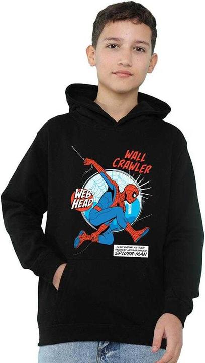 Produktbild Spiderman Friendly Neighborhood Wall Crawler Kapuzenpullover Zum Überziehen (128)