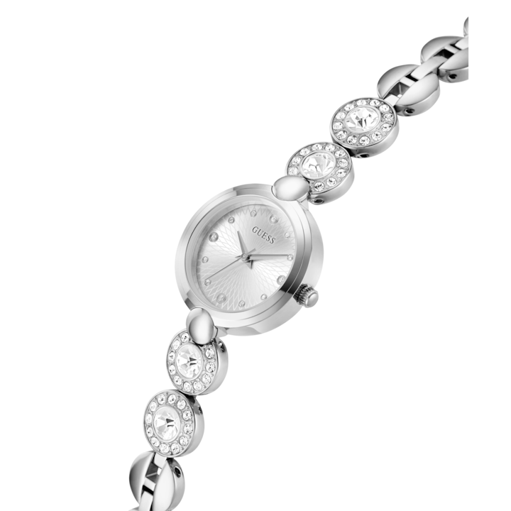 Immagine prodotto Guess P SLV CS / SUN SLV DL / P SLV BRCT W/ CRYS W/ ADJT G LINKS Orologio da polso (26 mm)