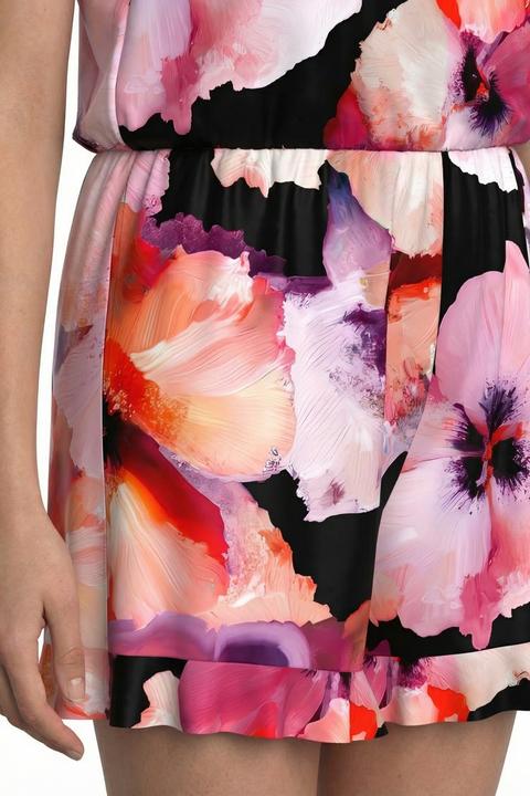 Produktbild Ulla Popken Badekleid, Blüten, Rüschen, Softcups (58, 60)