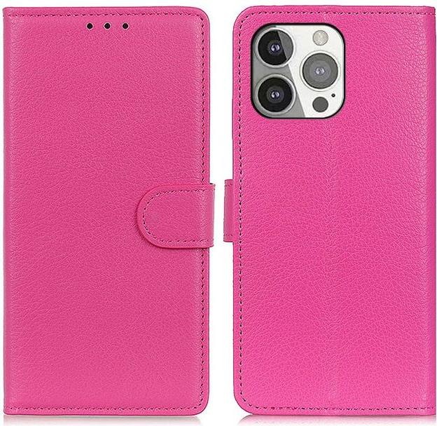 Actual product image MU Classic Litchi Leather Bookcover Series (Apple iPhone 13 Pro)
