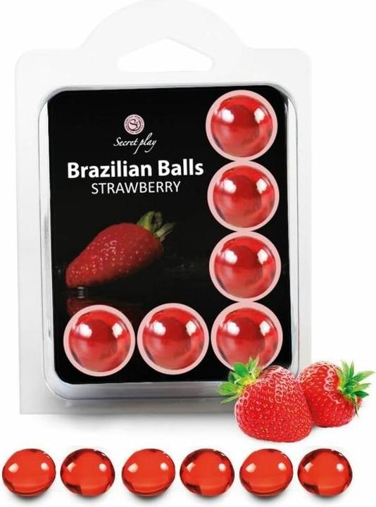Productafbeelding Secret play Secretplay Set 6 Braziliaanse Kralen Aardbei