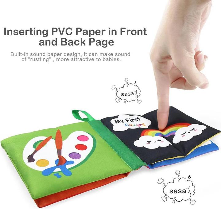 Immagine prodotto Activity Board Libri di stoffa Morbidi libri per bambini Suono frusciante per bambini Libri silenziosi Giocattolo