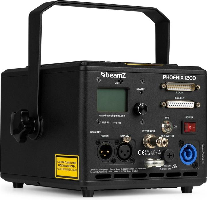 Produktbild BeamZ Phoenix 1200, Typ: Laser, Ausstattung: Farbwechsler (1 W)