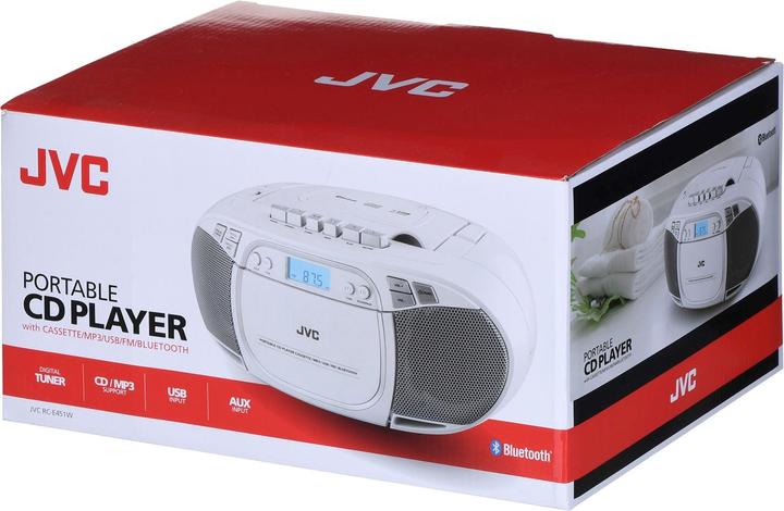 Produktbild JVC RC-E451W CD player Portable CD player White (FM, Bluetooth)