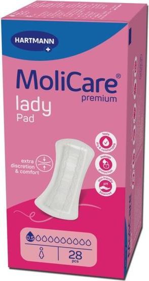 Produktbild MoliCare Lady Pad 0.5 Inkontinenz Einlage (28 x)