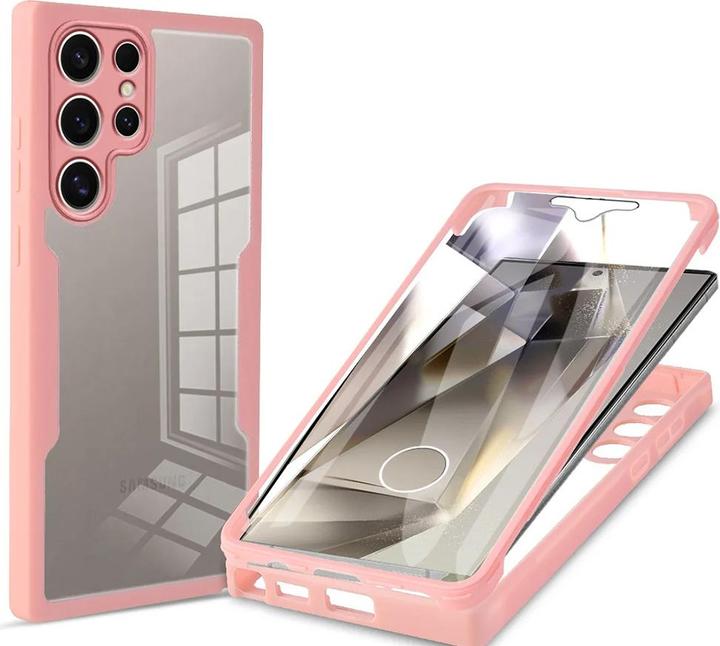 Actual product image Techsuit - ColorVerse 360 Series + Screen Protector - Samsung Galaxy S24 Ultra - Pink (Samsung Galaxy S24 Ultra)
