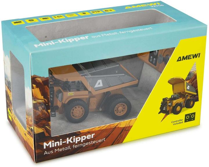 Image du produit Amewi Mini-Kipper aus Metall 8-Kanal 1:64 RTR (RTR Prêt à fonctionner)