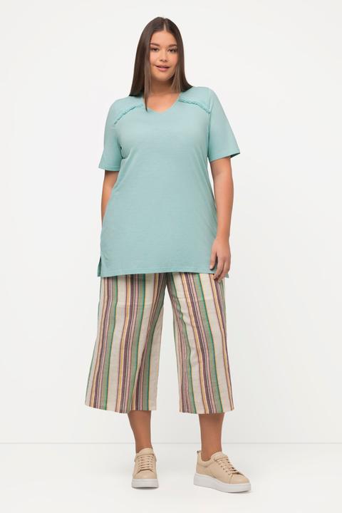 Produktbild Ulla Popken T-Shirt, A-Line, V-Ausschnitt, Halbarm (50, 52)