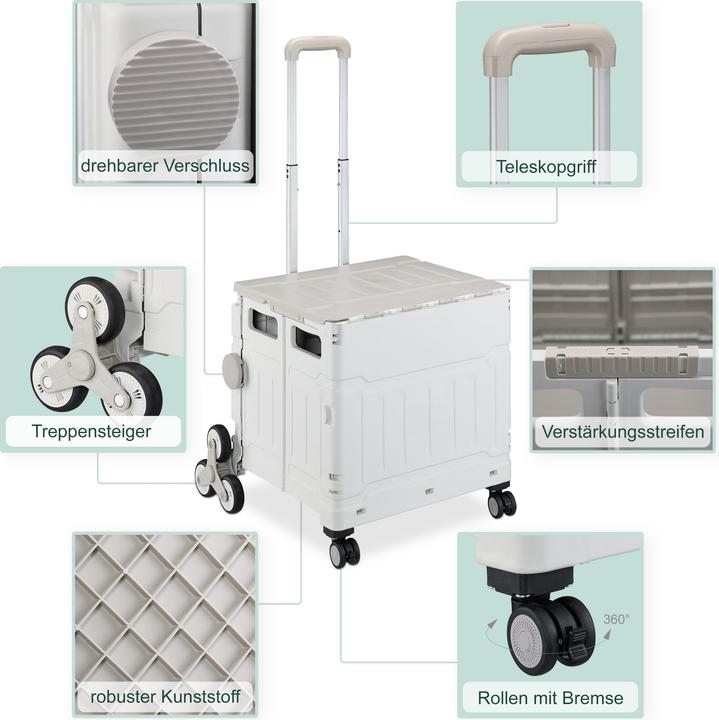 Produktbild Relaxdays Einkaufstrolley