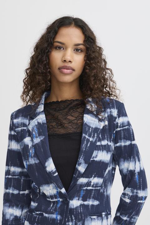 blue fossil ikat aop