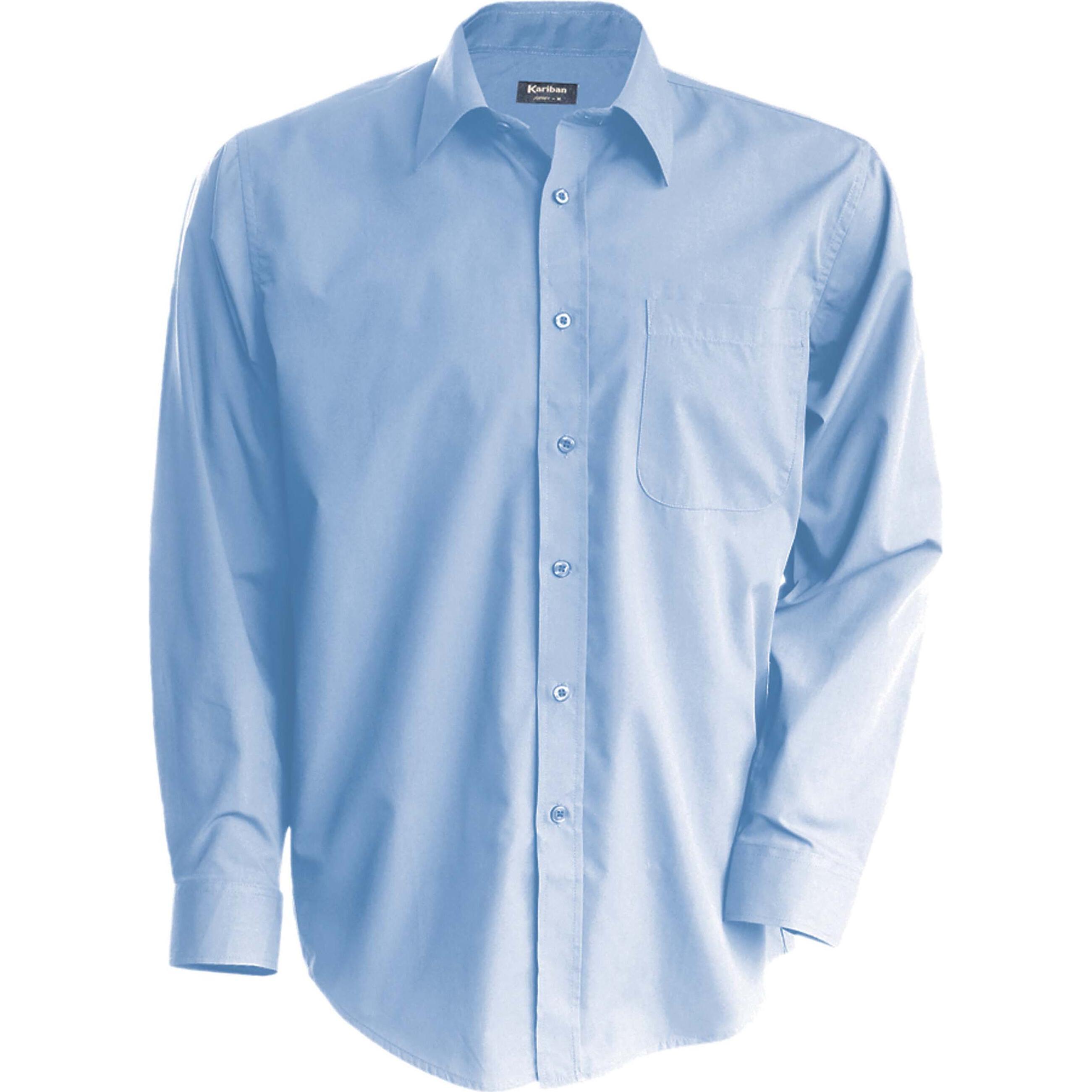Kariban, Herren, Hemd, Popeline, Rot, (XS)