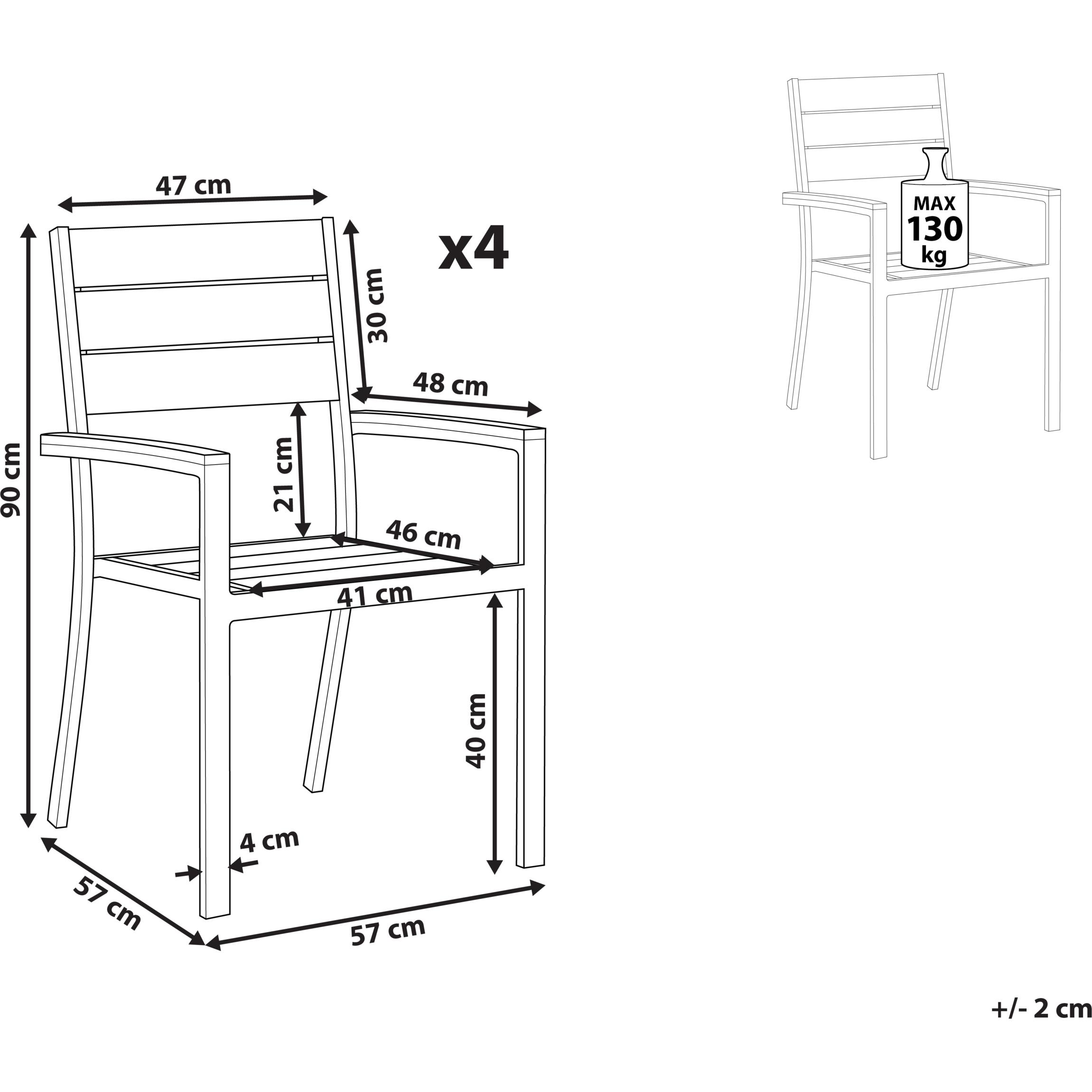 Thumbnail - Beliani, Gartenstühle, Prato