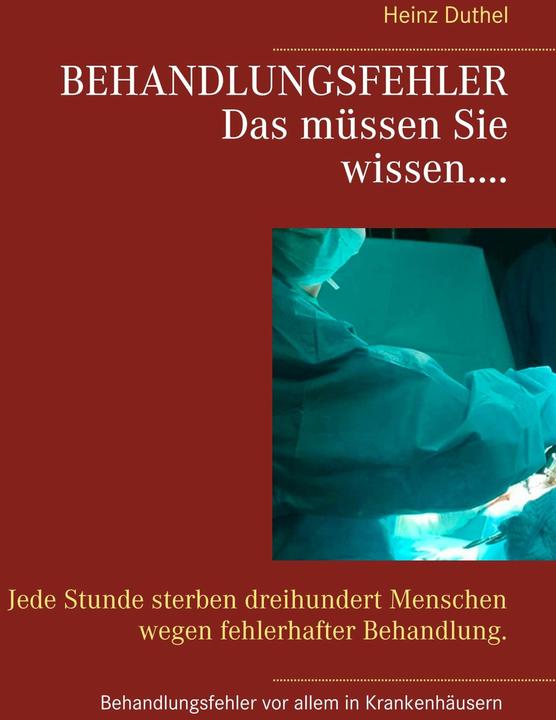Produktbild Behandlungsfehler (Deutsch, Heinz Duthel, 2019)