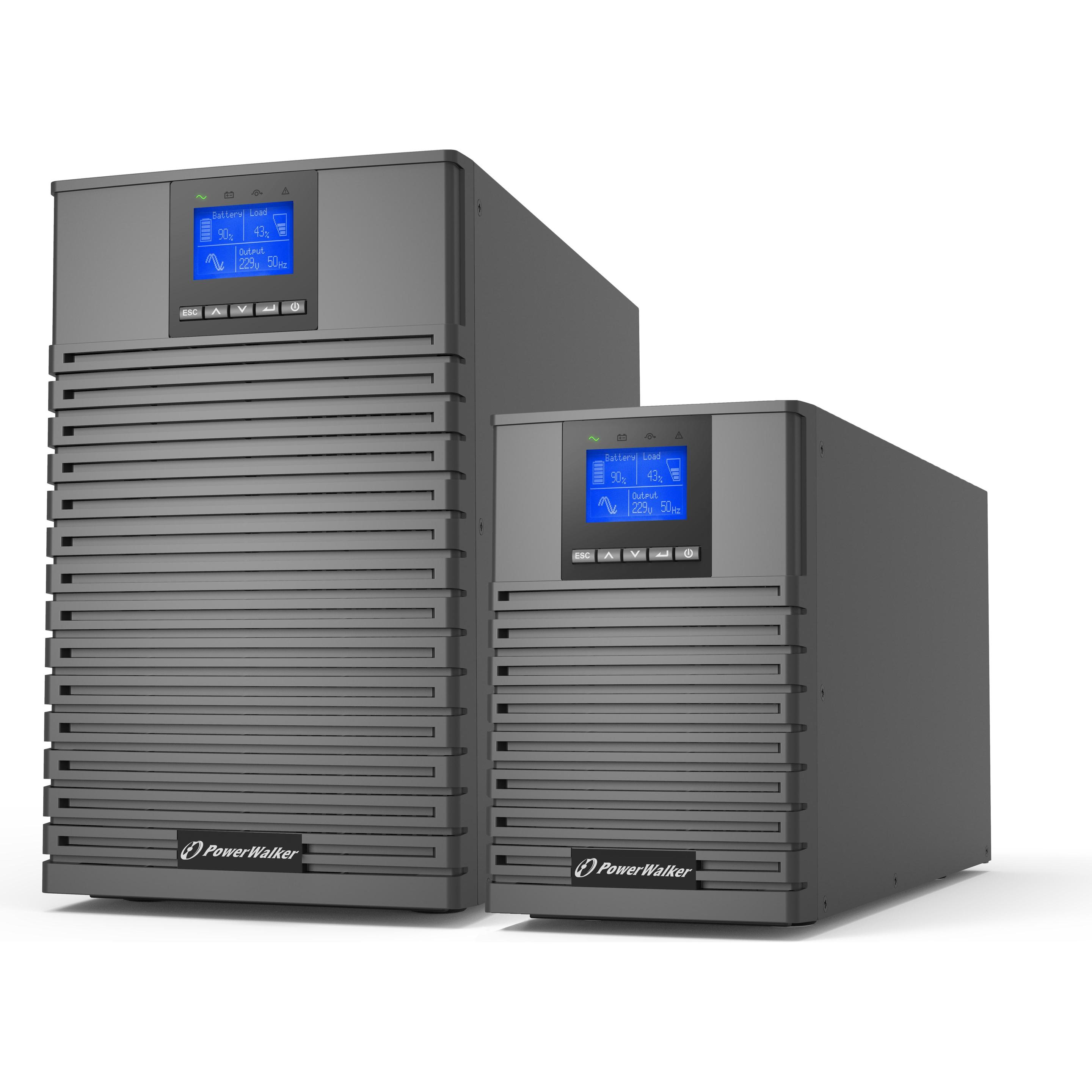 Powerwalker USV VFI 1000 TCT loT (1000 VA, 1000 W, Online-Doppelwandler USV), USV