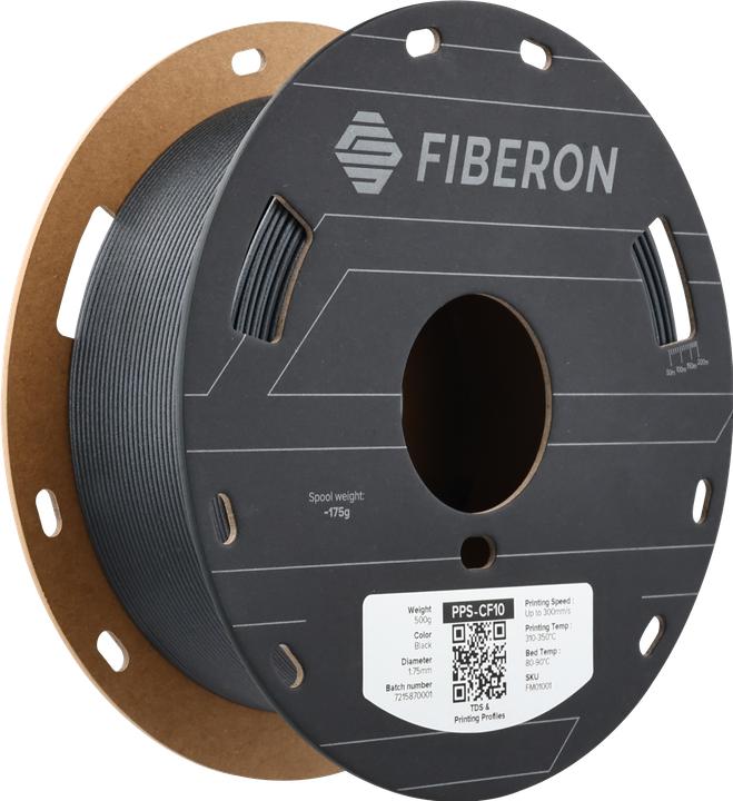 Actual product image Polymaker Fiberon™ PPS-CF10 (PP, 1.75 mm, 500 g, Black)