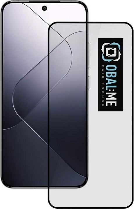 - OBAL:ME 5D Glass Screen Protector for Xiaomi 14 Black (1 Stück, Xiaomi 14)
