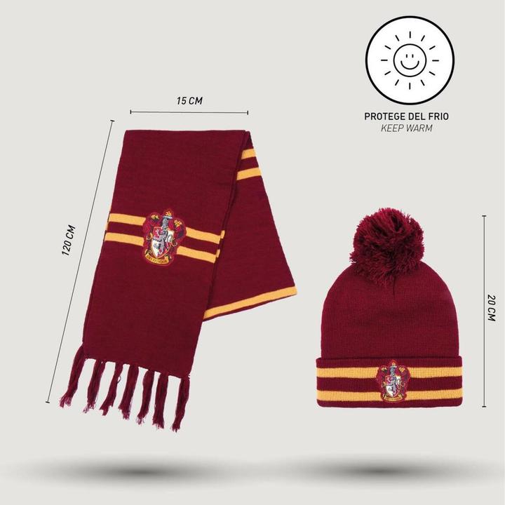 Image du produit Cerda Bonnet et écharpe Harry Potter Rouge (taille unique) (Taille unique)
