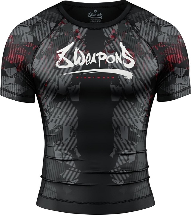Image du produit 8Weapons 8 WEAPONS Rashguard, S/S, Hit 2.0, black-red, M (M)